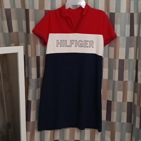 FINAL PRICE TOMMY HILFIGER red, white and blue dress Medium - Picture 3 of 3